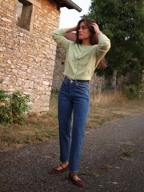 Dôen Diana Crop Jeans in Rousseau Wash Size 30